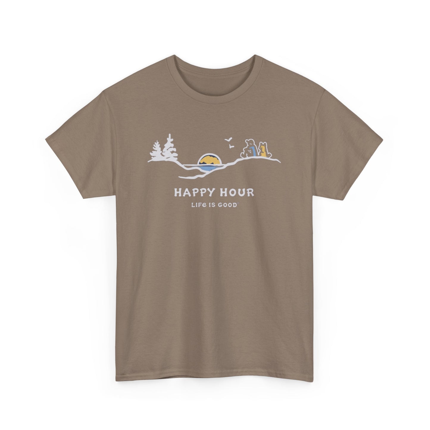 Happy Hour Pine Sunset Short Sleeve Tee