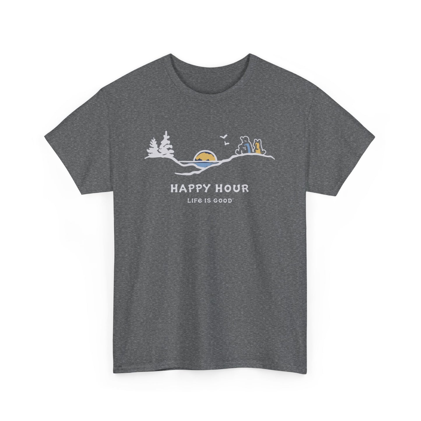 Happy Hour Pine Sunset Short Sleeve Tee