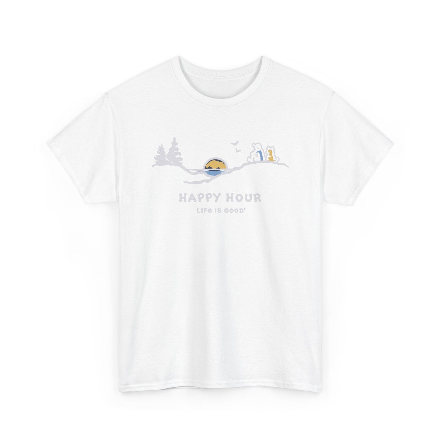 Happy Hour Pine Sunset Short Sleeve Tee